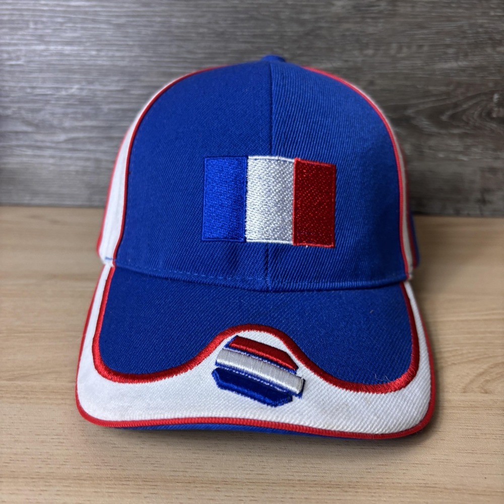 France Hat Cap Strap Back Blue White Red Embroidered Flag Tricolor Baseball Mens
